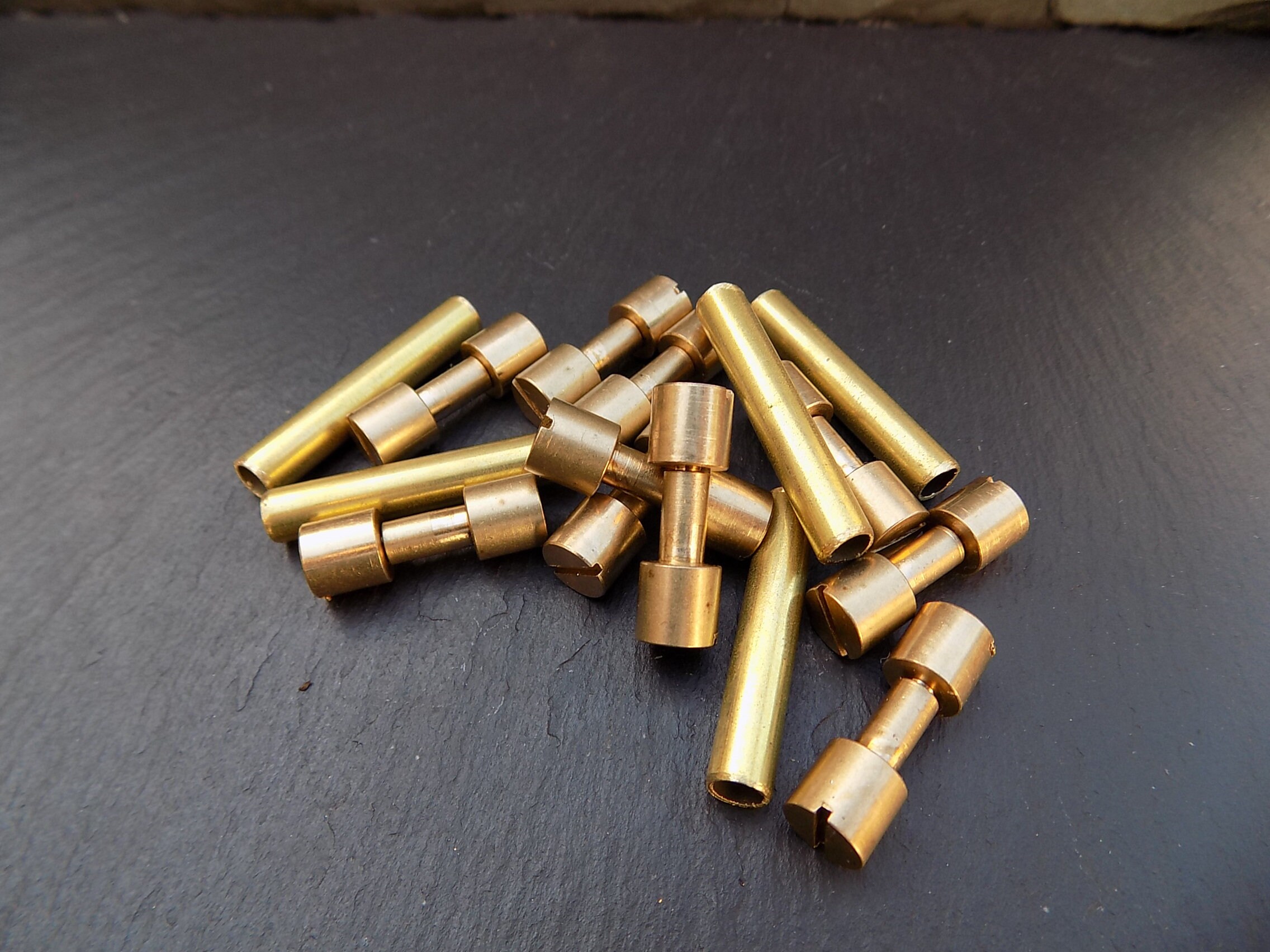 5 Pairs of Brass Corby Bolt's Knife Making Knife Handle Etsy