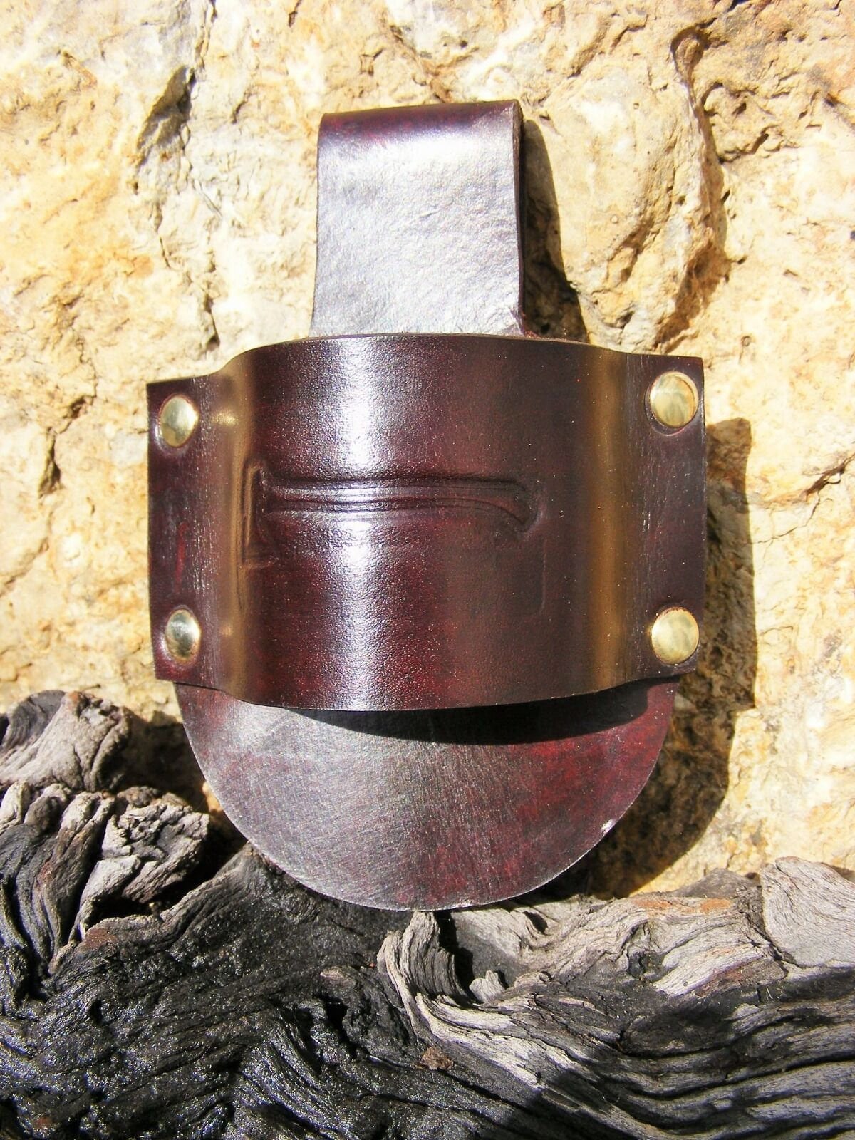 Handmade Axe Belt Loop Holder Brown Etsy