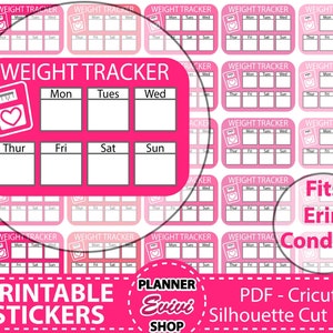 Weight Loss Tracker, Habit Tracker stickers, Printable Planner Stickers, Pregnancy stickers,Fitness planner,Scales stickers,diet encouraging