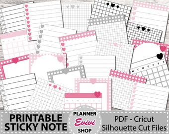 Post-it Note Printable Template - Etsy