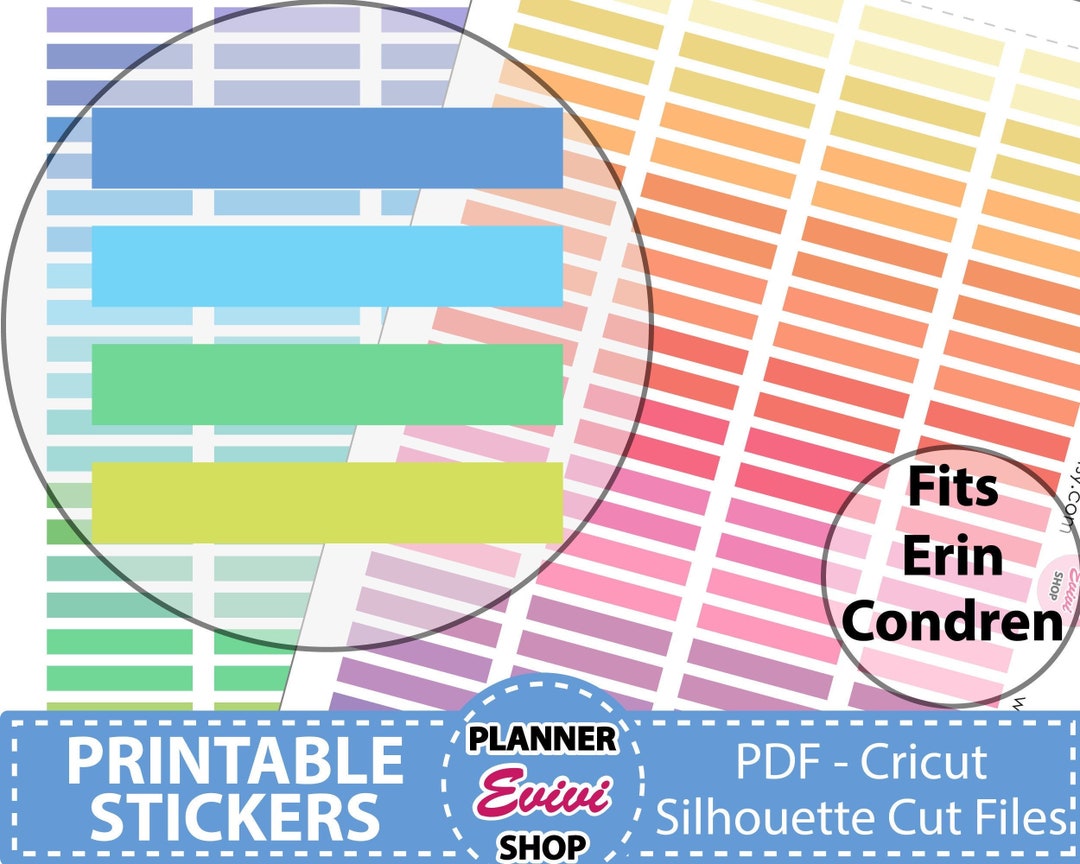 Pastel Headers Printable Planner Stickers/ Erin Condren Planner ...
