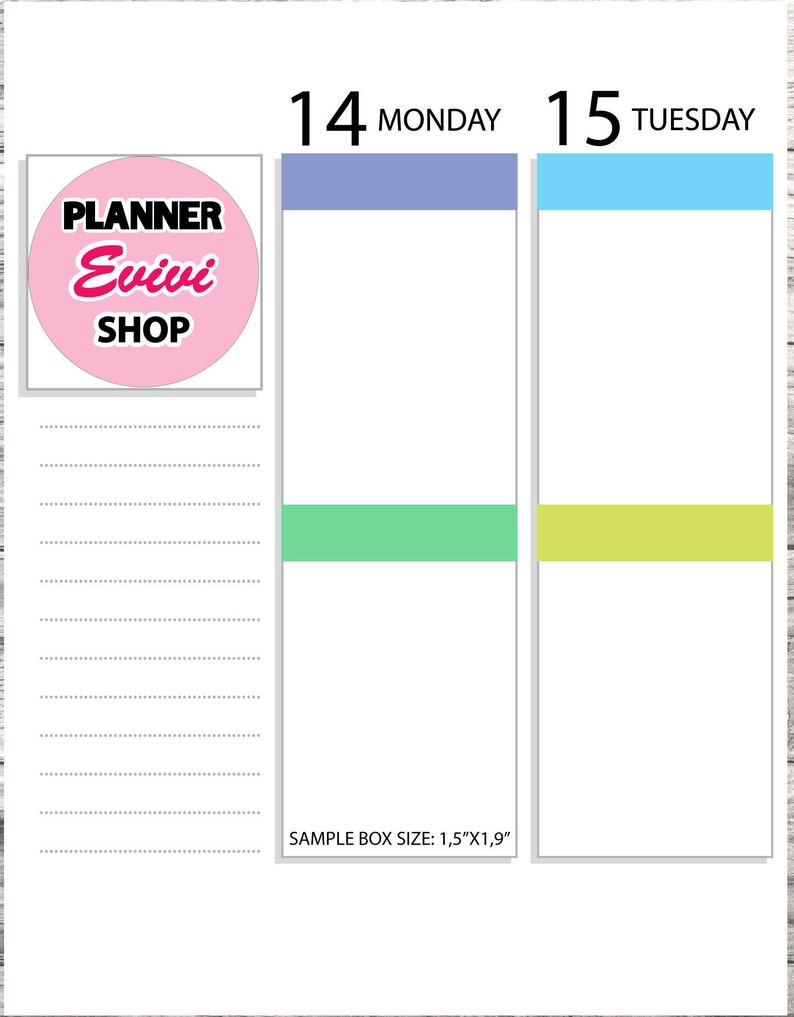 Pastel Headers Printable Planner Stickers/ Erin Condren - Etsy