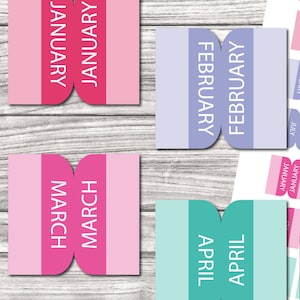 Passion Planner Large Monthly Tabs, Passion Planner Printable Stickers ...