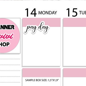 Pay Day Printable Planner Stickers, Budget Stickers for Journals ...