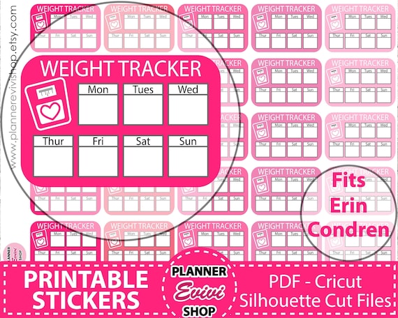 Weight Loss Tracker, Habit Tracker stickers, Printable Planner Stickers, Pregnancy stickers,Fitness planner,Scales stickers,diet encouraging