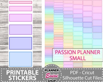 Passion Planner sticker-Small - Time Blocks 0.5/1/1.5/2/2.5 Hour Strips,Planner Stickers Printable, Weekly set