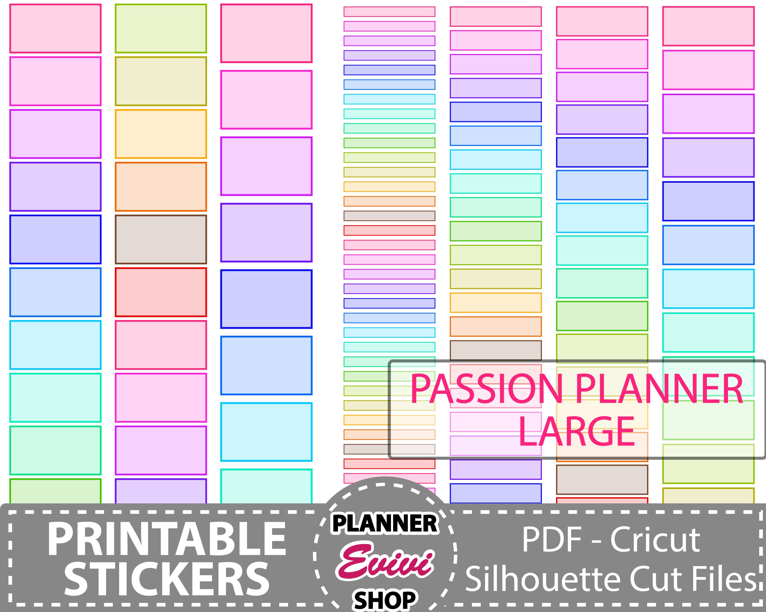 Passion Planner Sticker,printable Passion Planners Large Time Blocks-0. ...