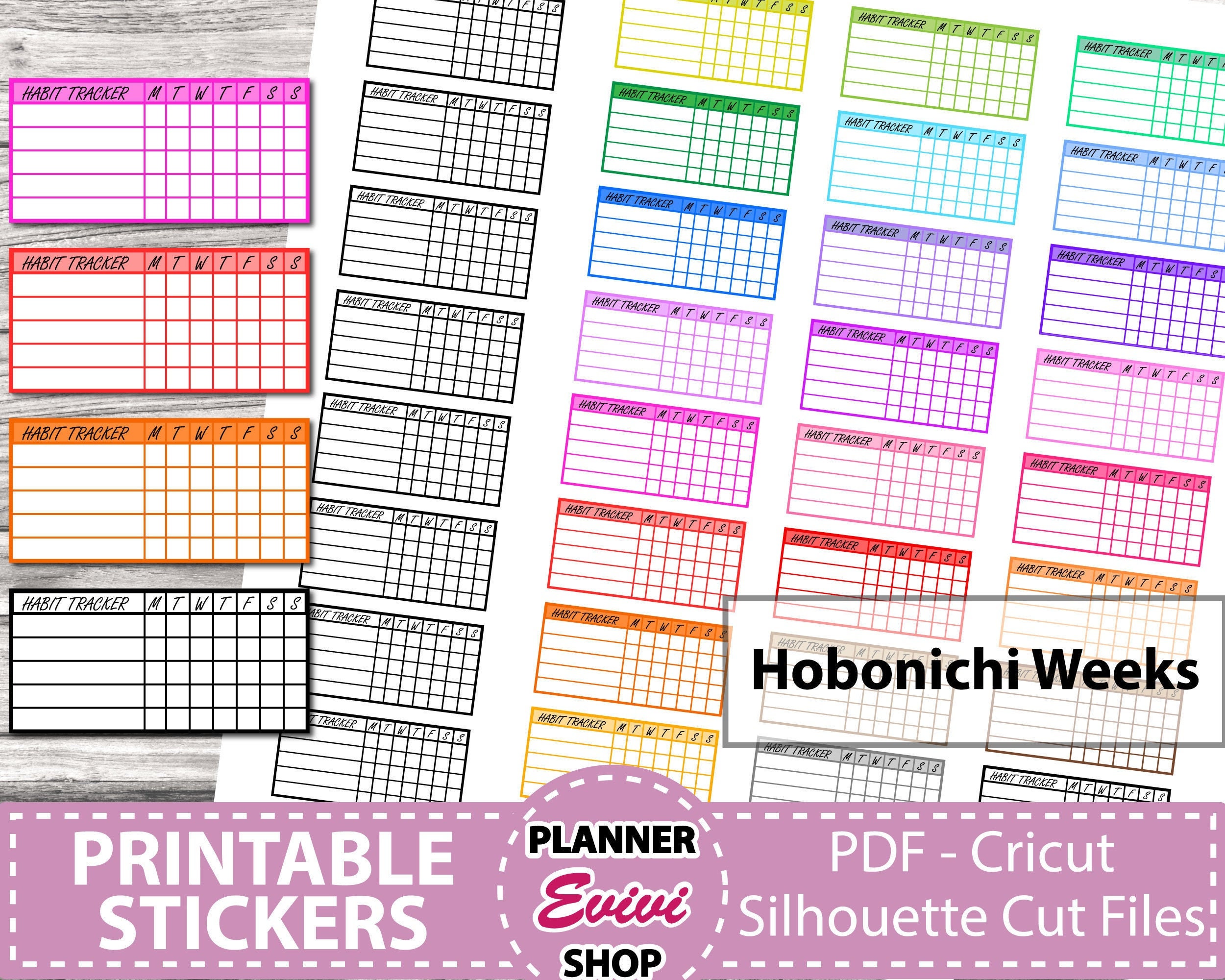 Calendars & Planners Paper Digital Printable Planner Stickers Pastel ...