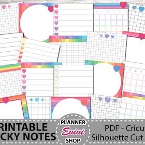 Printable Sticky Notes Pride Sticky Notes Digital Sticky Notes Printable Happy Planner Sticky Notes Teacher Planner