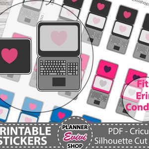 3D Effect Stickers, Computer Stickers, Printable Planner Stickers, Erin Condren, Functional Stickers,Decorative Stickers,Planner Accessories