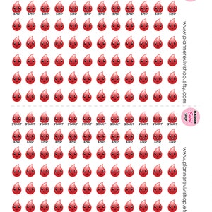 Period Tracker Printable Planner Stickers,erin Condren,happy Planner ...