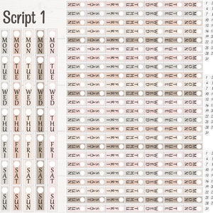 Hobonichi Weeks Date Covers, Printable Planner Stickers, Various Colors ...