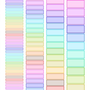 May include: A set of colorful planner stickers with different shades of pink, blue, green, yellow, and orange. The stickers are rectangular and have a white outline. The text "PASSION PLANNER LARGE-TIME BLOCKS" is at the top of the image. The text "FUNCTIONAL PLANNER STICKERS FOR PERSONAL USE ONLY" is at the bottom of the image. The text "PLANNER Evivi SHOP" is in a circle with a white background and a black outline. The text "www.plannerevivishop.etsy.com" is at the bottom right of the image.