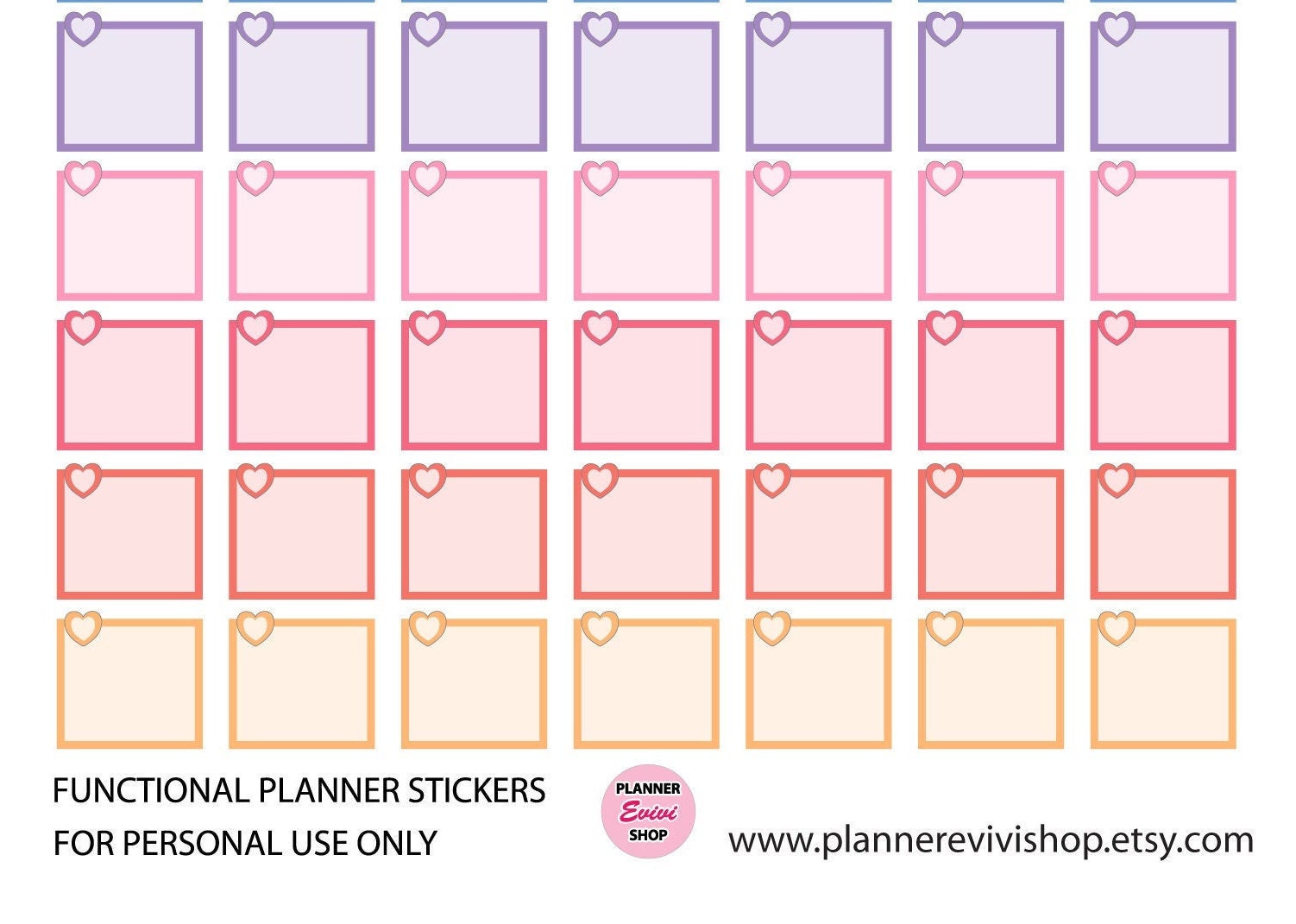 Hobonichi Weeks Full Boxes for Weekly Spread - Printable Stickers (DIY ...