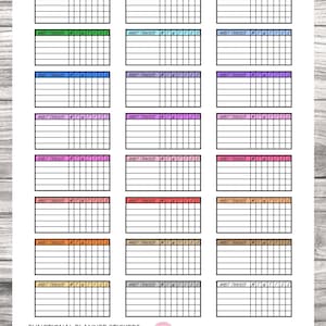 Hobonichi Weeks Habit Tracker,Printable planner stickers,Hobonichi Stickers,Water Tracker,Fitness Tracker,Vitamin Tracker,Digital Download