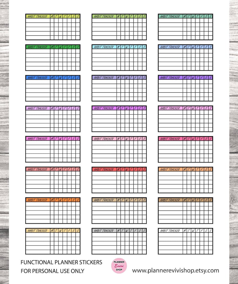 Hobonichi Weeks Habit Tracker,Printable planner stickers,Hobonichi Stickers,Water Tracker,Fitness Tracker,Vitamin Tracker,Digital Download