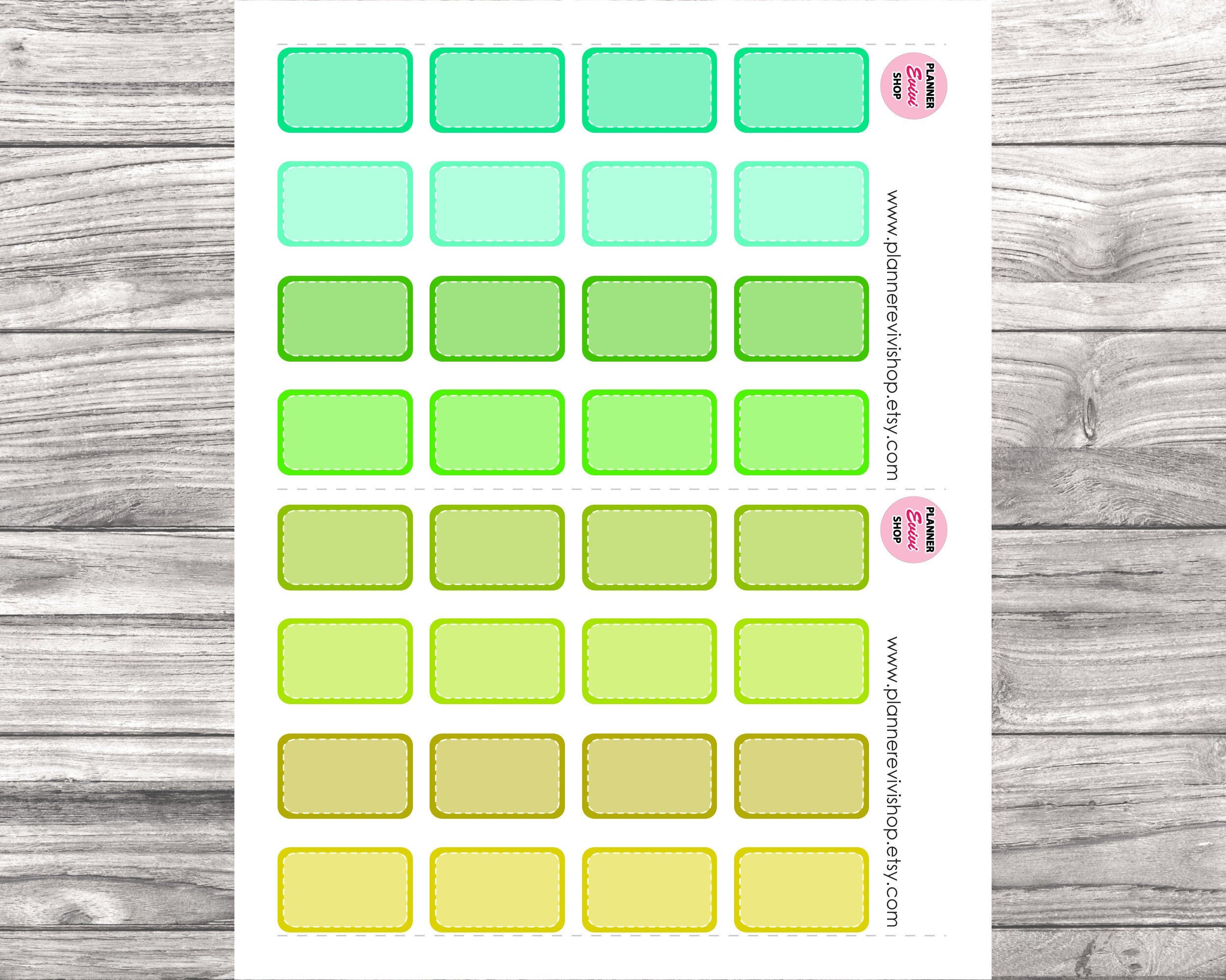 Half Box Printable Planner Stickers Erin Condren Life Planner Stickers ...