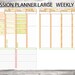 Passion Planner Large Printable Weekly Kit-autumn Printable - Etsy