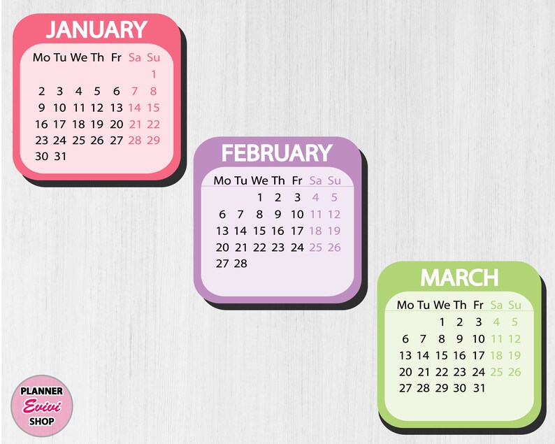 Mini Calendar Printable 2023