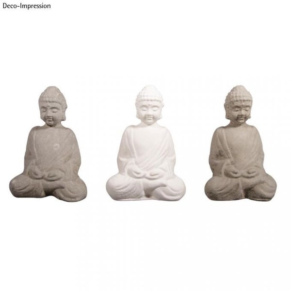 Latex Vollform-Gießform: Buddha 6,5x12,5cm, SB-Btl 1Stück zum Gießen für Beton, Raysin