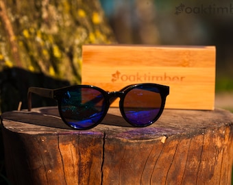Oaktimber O13T/ Wooden sunglasses/ Polarized sunglasses/ UV400 protection/ Wood glasses