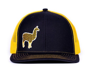 Phish PHD Llama Black and Gold Glow in the Dark SnapbackTrucker Hat