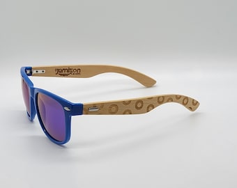 Blue Bamboo Donut Sunglasses