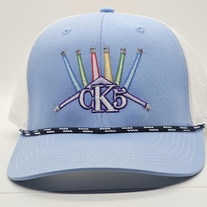 Phish Ck5 Glow In The Dark Carolina Blue and White Rope Snapback Trucker Hat