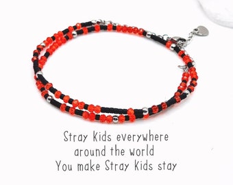 Everybody around the world Morse Code Bracelet - Kpop STAY Bracelet - Kpop Bracelet  - Kpop Themed Jewelry - Gift for STAY - Wrapped
