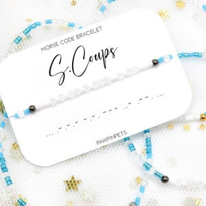 Personalized Morse Code Bracelet, Name Morse Code Bracelet Jewelry, Hidden Message Bracelet - Kpop Carat Bias Bracelet - Dainty Bracelet