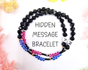 Custom Morse Code Bracelet – Hidden Message, Personalized Gift