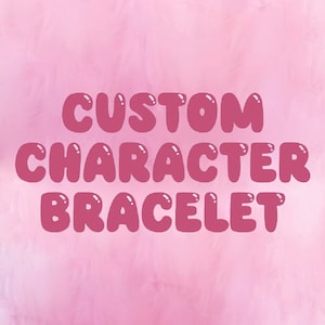 Custom Anime Character Beaded Bracelet: Color Palette, Morse Code