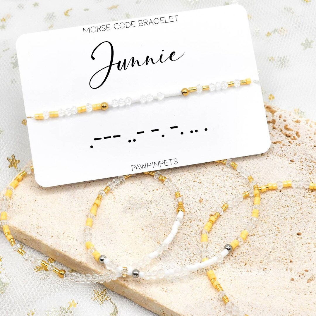 Personalized Name Morse Code Bracelet, Friendship Bracelet Jewelry ...
