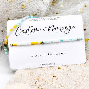 Custom Morse Code Bracelet - Hidden Message Bracelet - Personalized Secret Message - Farewell Gift - Frienship - Best Friend - Moving Away