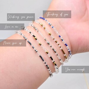 Custom Hidden Message Bracelet - Personalized Morse Code Bracelet - Secret Meaning Bracelet -Friendship Bracelet - Motivational Bracelet