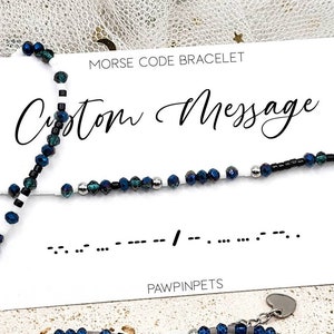 Custom Morse Code Bracelet - Hidden Message Bracelet - Personalized Secret Message - Farewell Gift - Frienship - Best Friend - Moving Away