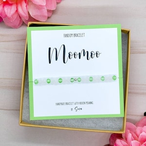 Moomoo Fandom Inspired Bracelet, KPOP Bracelet Bracelet, Gift for Moomoo, kpop Bracelet Christmas Present, Ship Next Day