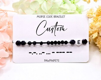 Custom Morse Code Bracelet: Personalized Hidden Message Jewelry