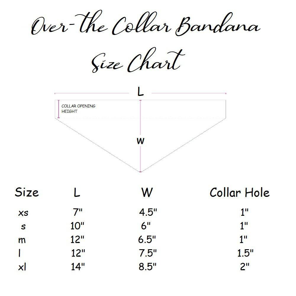 Over the Collar Dog Bandana Bandana for Dog Cute Dog Etsy