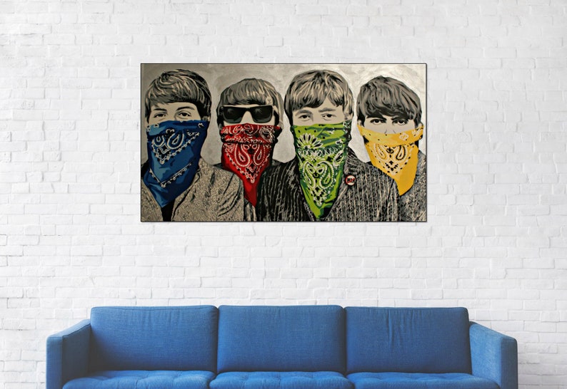 Modern Canvas Banksy Wall Decor