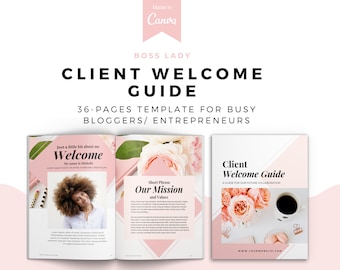 Boss Lady Editable New Client Welcome Packet | Welcome Packet | Client Guide | Service Business | Welcome Pack | Welcome Guide