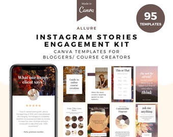 Allure, Instagram Story template, instagram post, instagram posts, post template, Canva template, instagram feed, instagram branding