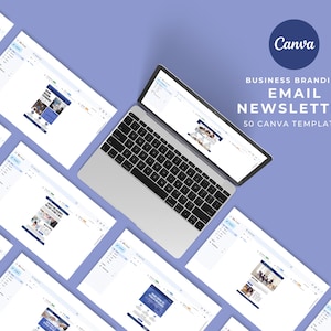 Business Marketing Email Marketing Template Canva, Newsletter Template Kit, Email Newsletter Canva, Sales Email Content Marketing Template