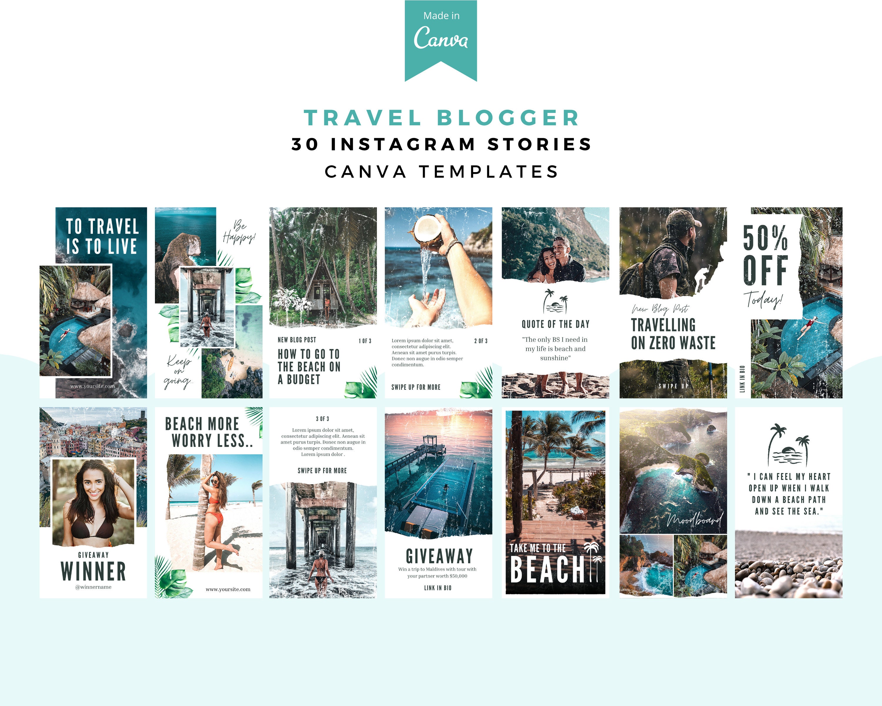 Travel Instagram Story Template Instagram Post Instagram Etsy UK