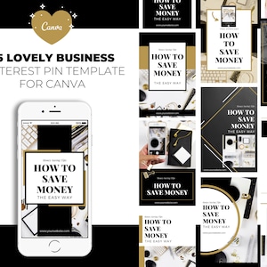 Canva Lovely Business, Pinterest Templates, Pinterest Canva Templates, Canva Templates, Social Media, Ready Made, Pinterest for Business