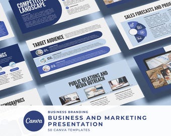 Business and Marketing Presentation, Canva Business Proposal Presentation Template | Brand Project Proposal PowerPoint, Canva