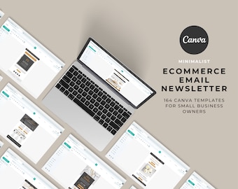 Canva e-mailnieuwsbriefsjablonen, moderne minimalistische e-commerce (bewerkbaar)