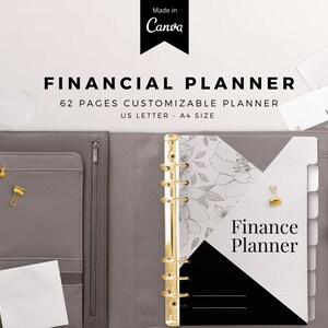Finance Planner Canva Template, Budget Planner Canva Template, Canva Finance Planner, Canva Budget Planner, Budget Tracker, Debt Tracker