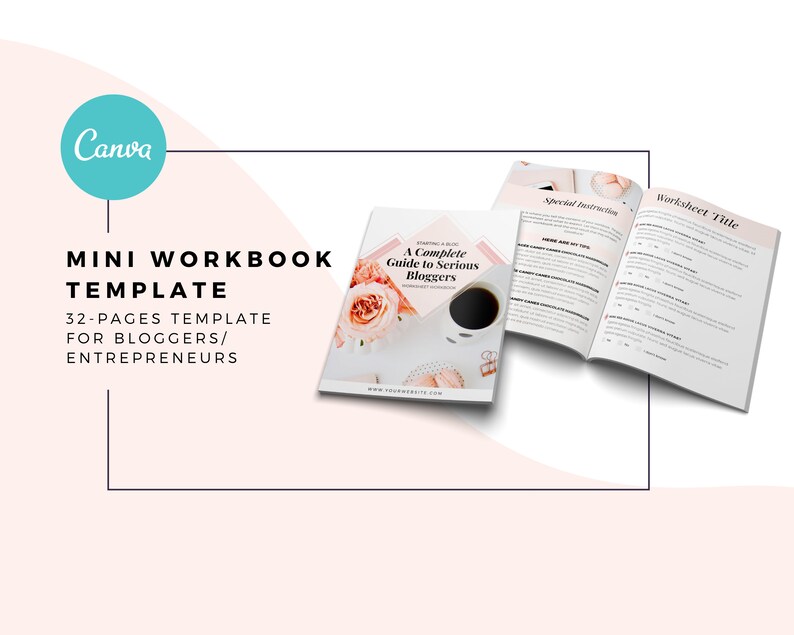 Mini Workbook Example Boss Lady Mini Workbook Canva Template. DIY Course Workbook, Lead ...