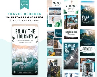 Travel Instagram Story template, instagram post, instagram posts, post template, Canva template, instagram feed, instagram branding